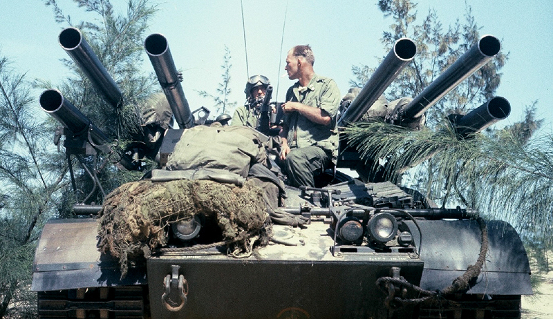 A U.S. Marine Corps Ontos in South Vietnam, January, 1966.